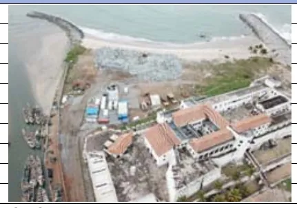 Aerial View of Project Site with Elmina Castle in the foreground
